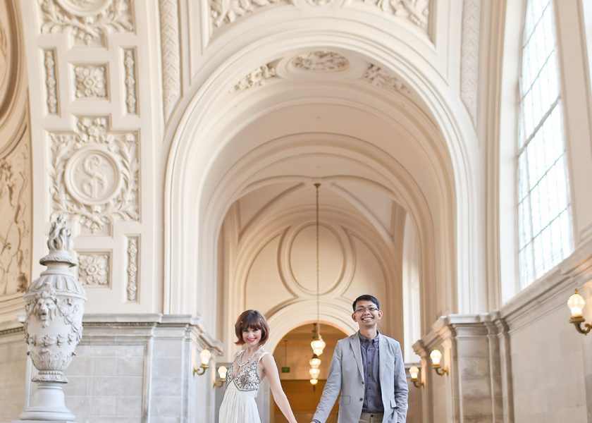 Olya & Tony: San Francisco City Hall Engagement Photography